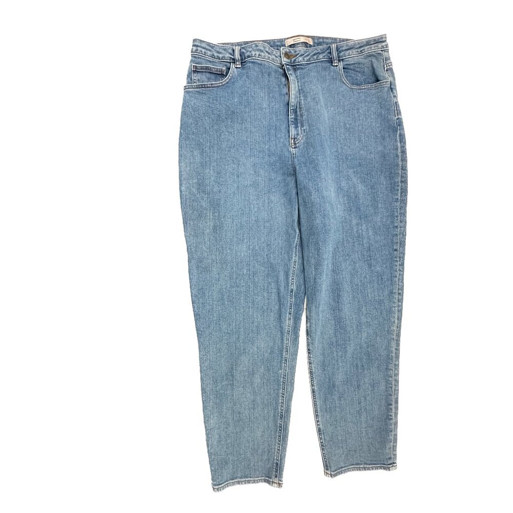 LC Lauren Conrad High Rise Skinny Ankle Women's size 18 Medium Blue Denim Jeans